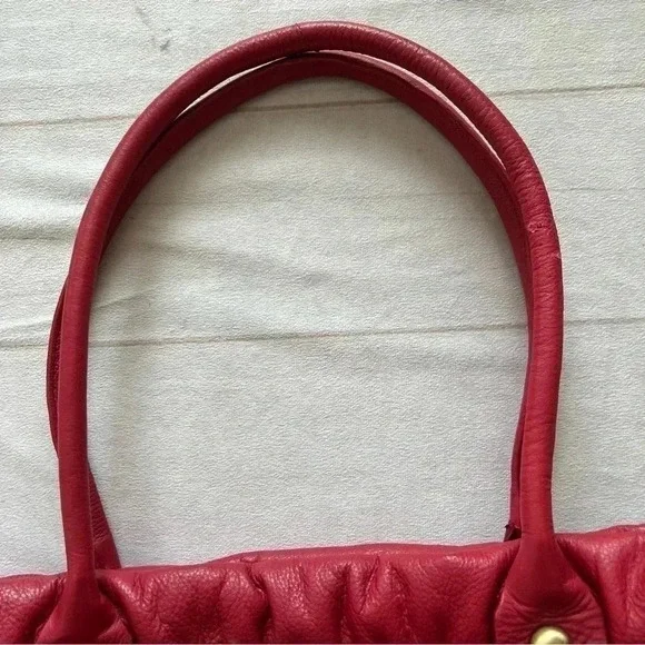 Michael Rome Genuine leather Red Shoulder bag purse - Picture 13 of 14